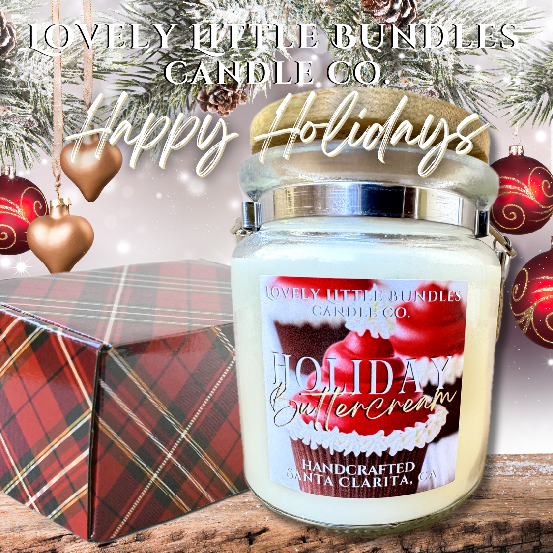 HOLIDAY TOTE CANDLES (8oz)