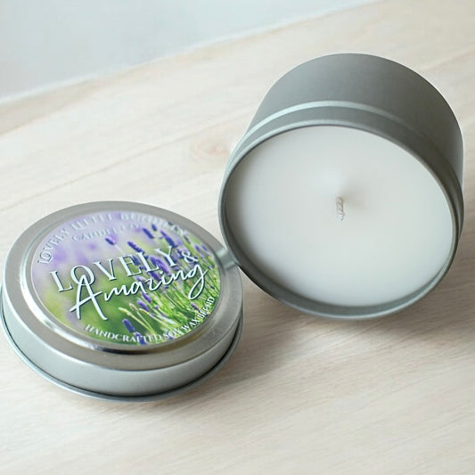 SILVER TIN CANDLES 2.5oz